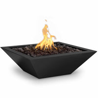 Thumbnail for The Outdoor Plus - Maya Powder Coat Finish Square Fire Pit Bowl - Fire Pit Stock