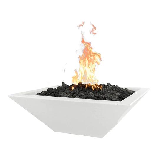 The Outdoor Plus - Maya Square Concrete Fire Pit Bowl OPT-SFO - Fire Pit Stock