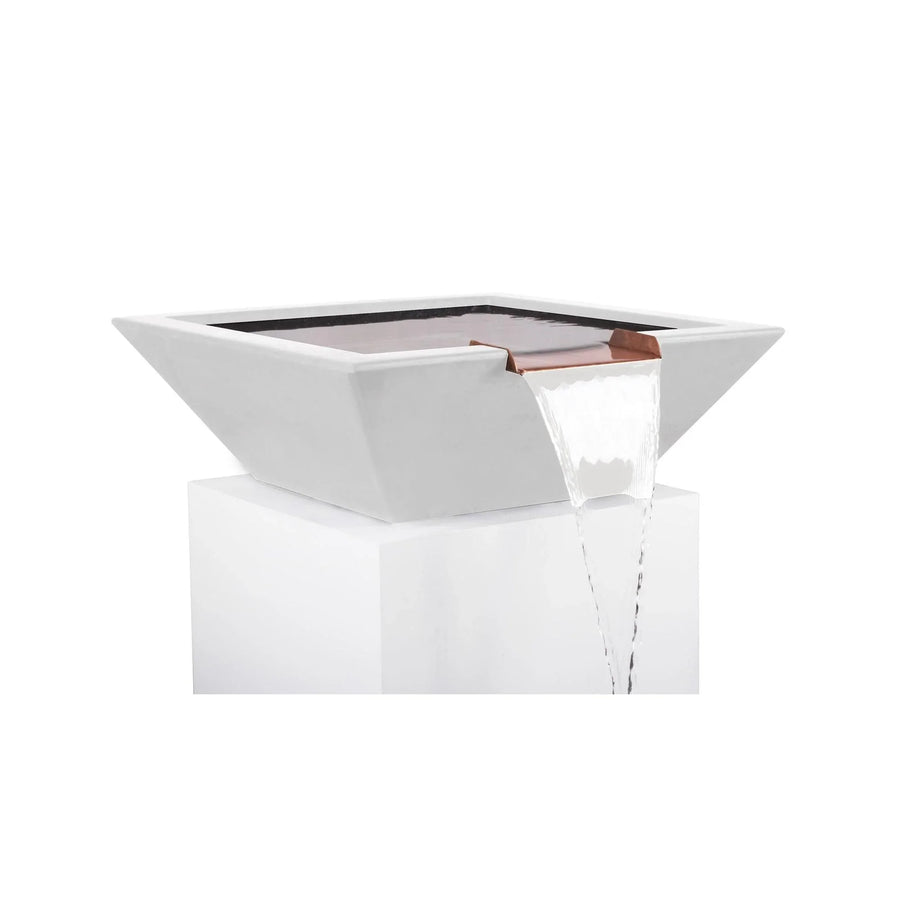 The Outdoor Plus - Maya Square Concrete Water Bowl OPT-SWO - Fire Pit Stock