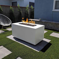 Thumbnail for The Outdoor Plus - Pismo Rectangular Concrete Fire Pit Table - Fire Pit Stock