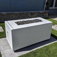 Thumbnail for The Outdoor Plus - Pismo Rectangular Concrete Fire Pit Table - Fire Pit Stock