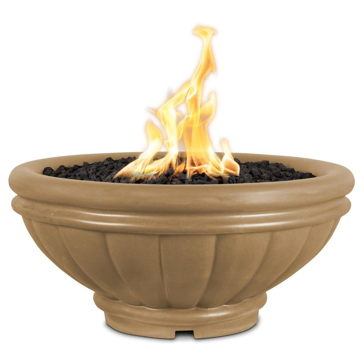 The Outdoor Plus - Roma Round Concrete Fire Bowl OPT-ROMFO - Fire Pit Stock