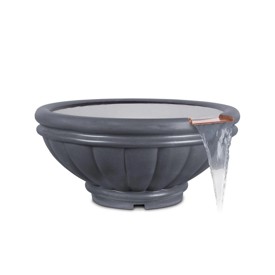 The Outdoor Plus - Roma Round Concrete Water Bowl OPT-ROMWO - Fire Pit Stock