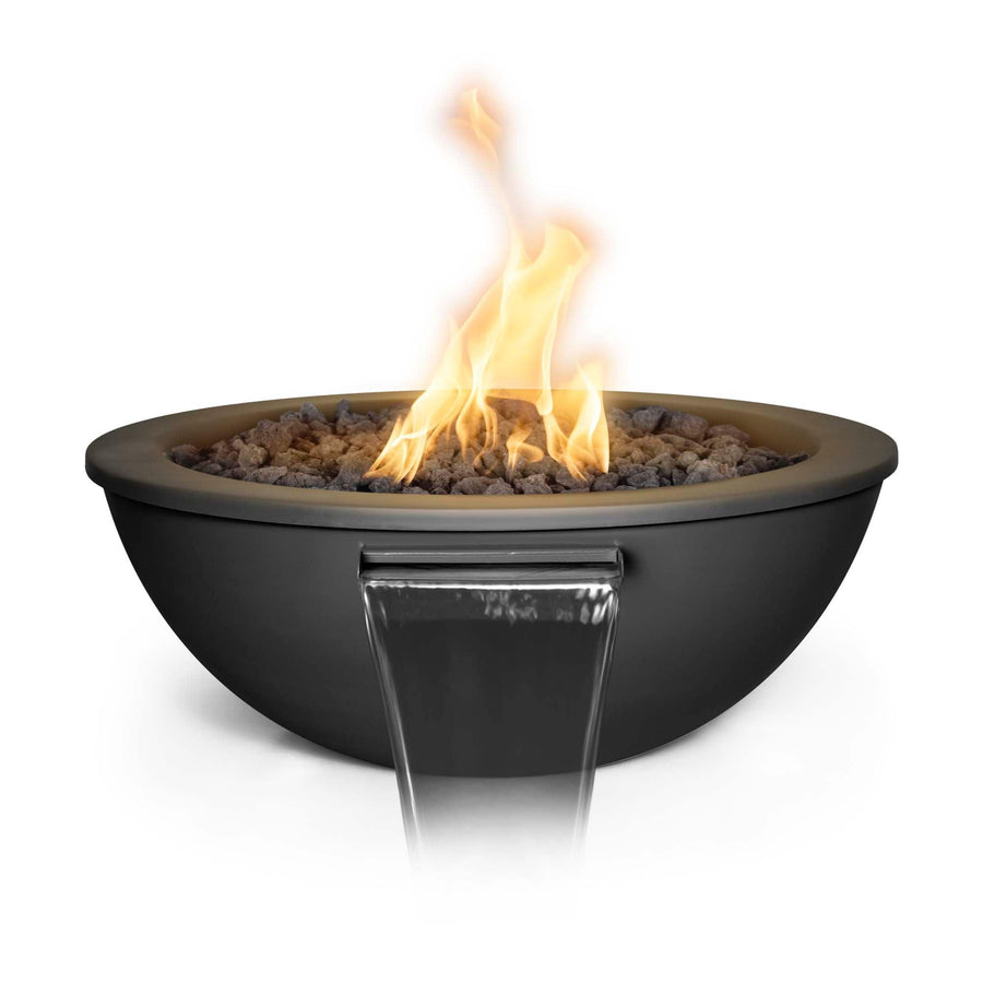 The Outdoor Plus - Sedona 27" GRFC Powder Coat Finish Round Fire & Water Bowl - Fire Pit Stock