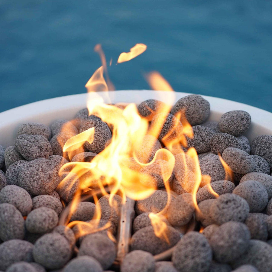 The Outdoor Plus - Sedona Round Concrete Fire Pit Bowl OPT-RFO - Fire Pit Stock