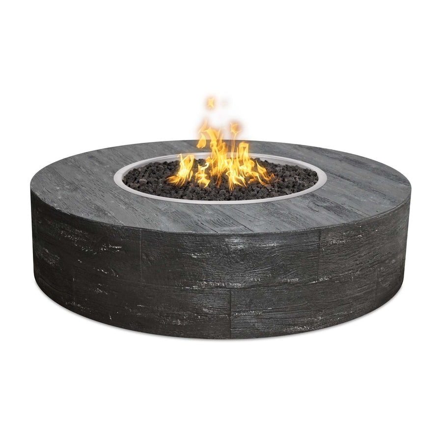 The Outdoor Plus - Sequoia Collection Round Wood Grain Fire Pit OPT-SEQ - Fire Pit Stock