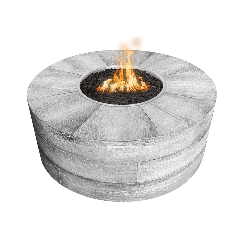 The Outdoor Plus - Sequoia Collection Round Wood Grain Fire Pit OPT-SEQ - Fire Pit Stock