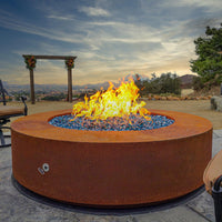 Thumbnail for The Outdoor Plus - Unity Round Powder Coat Fire Pit Table w/ Hidden Propane Storage - Fire Pit Stock